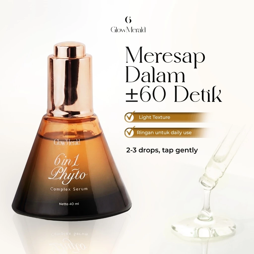 Glowmerald 6 in 1 Phyto Complex Serum 40ml Keunggulan