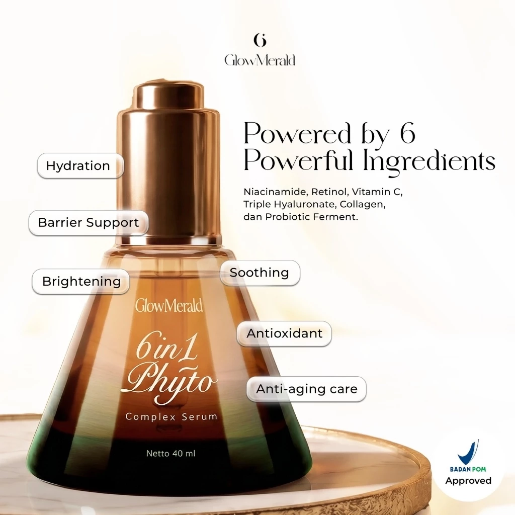 Glowmerald 6 in 1 Phyto Complex Serum 40ml