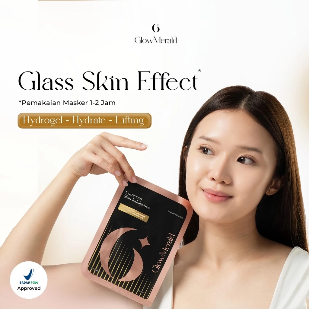 Luminous Skin Indulgence Hydrogel Mask Glow skin effect