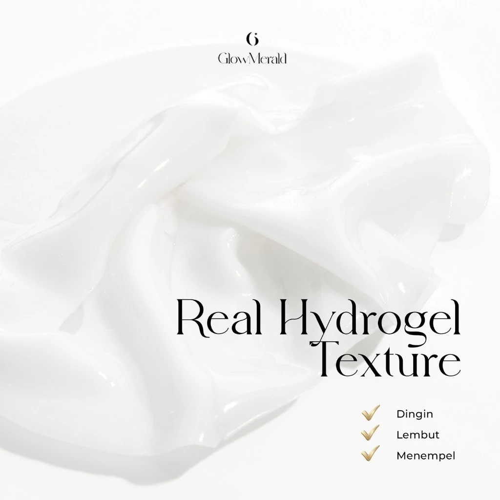 Luminous Skin Indulgence Hydrogel Mask real hydrogel texture